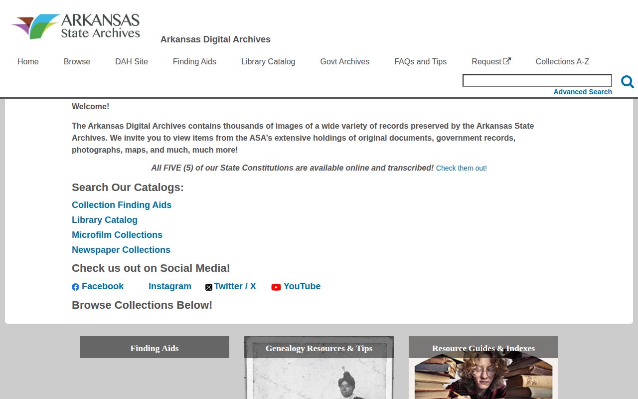 Arkansas State Archives search for old Boone County booking records